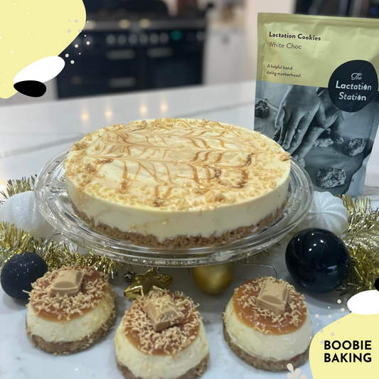 White choc & Caramel cheesecake