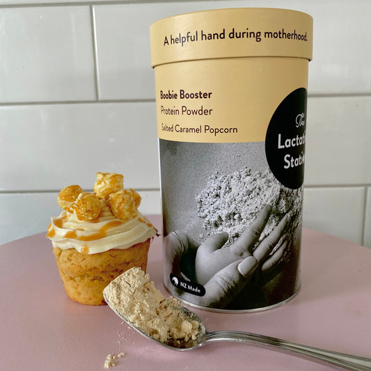 Caramel Popcorn Cupcakes- Boobie Booster