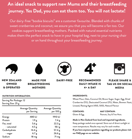 Coconut Cranberry Lactation Cookies