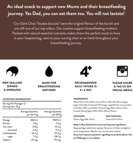 Dark Choc Lactation Cookies